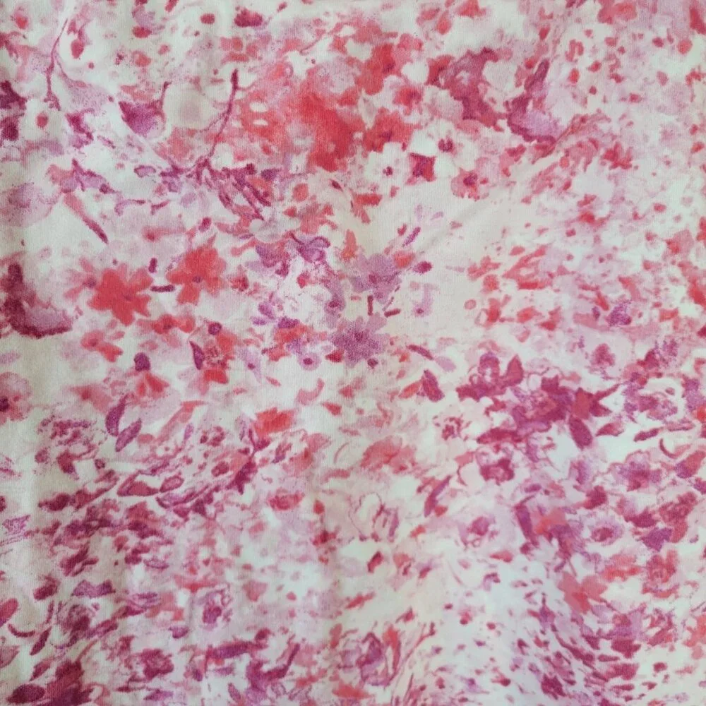 Jones New York XL Pink Floral Skort Cotton Pull On Elastic Waist FLO309XE